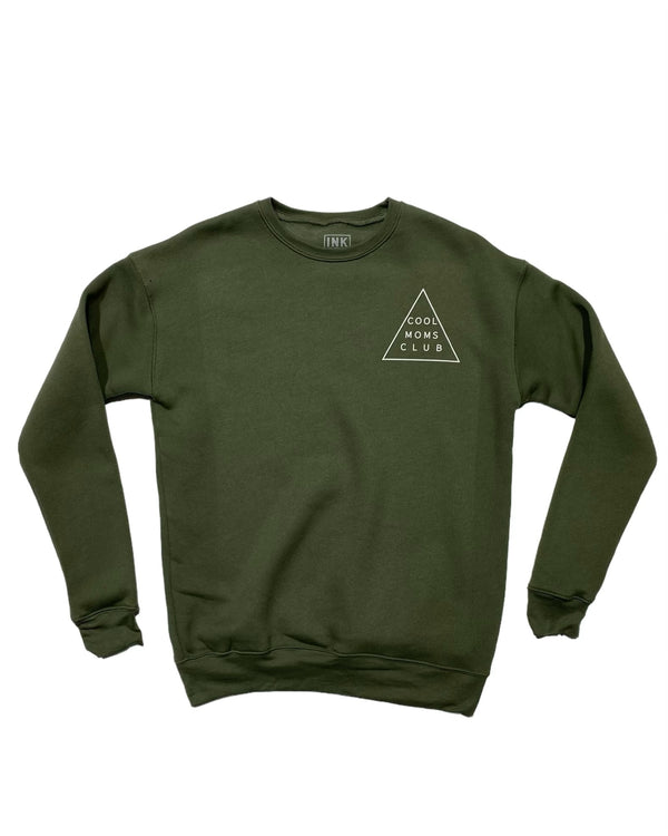 Cool Moms Club Sweatshirt - Military Green