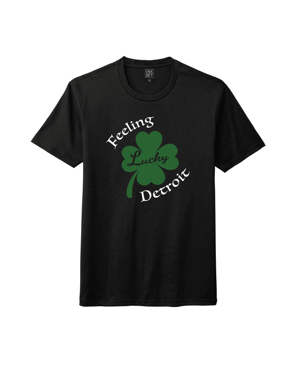 Ink Detroit - Feeling Lucky Detroit Tri-Blend - T-Shirt - Black