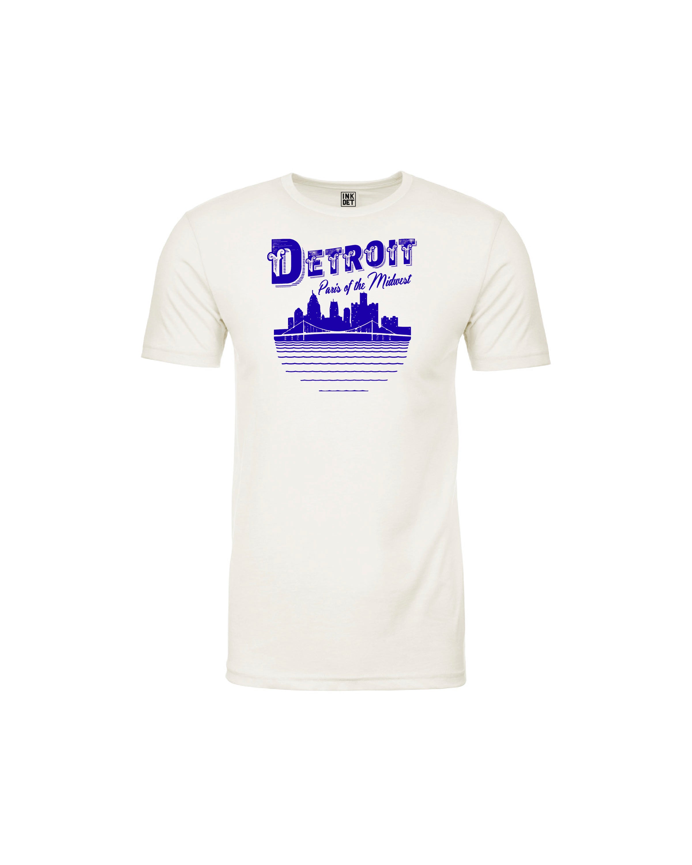 Ink Detroit Paris of The Midwest T-Shirt - Heather Grey