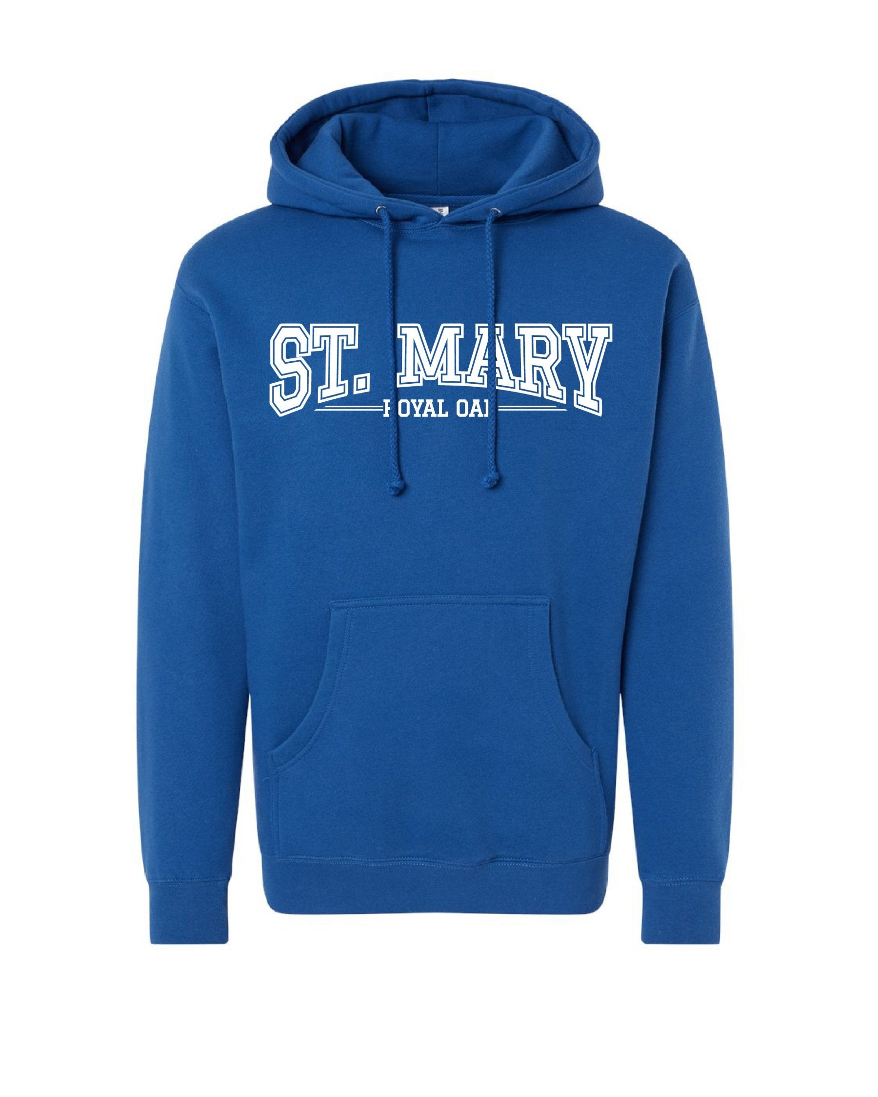 St. Mary Varsity Logo Adult Hoodie - Royal Blue – Ink Detroit