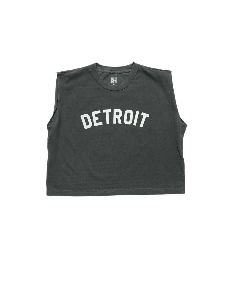 Ink Detroit - Basic Detroit Women's Heavyweight Muscle T-Shirt - Black