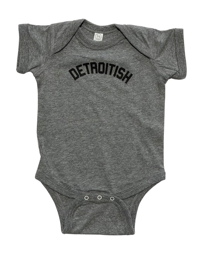 Detroit Collegiate Arch Onesie / Indigo / Baby/Newborn