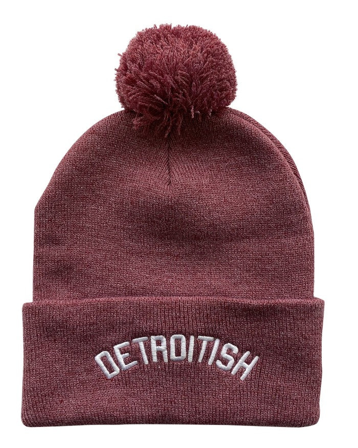 Detroit MI Winter Knit Pom Hat – SoCal Threads Boutique