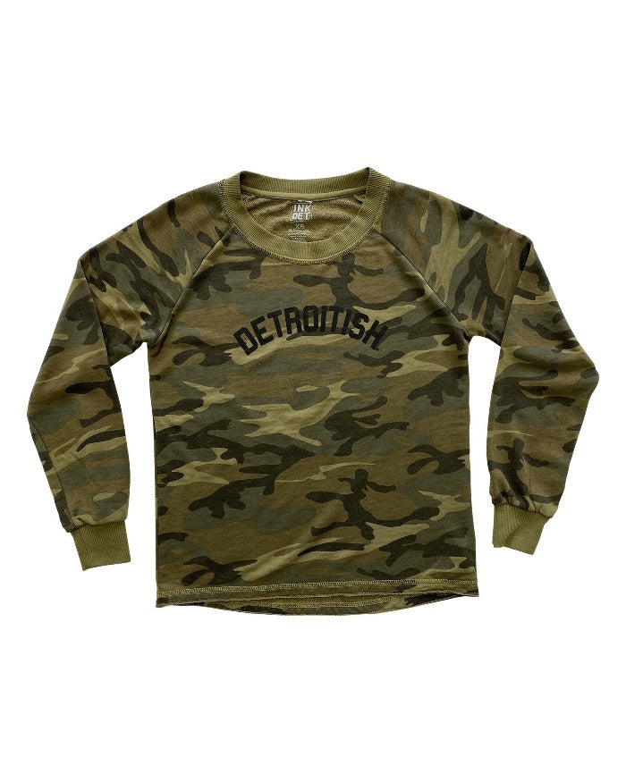 Ink Detroit Detroitish Crewneck Sweatshirt - Camouflage