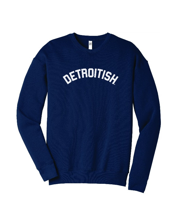 Detroitish Crewneck Navy Sweatshirt good