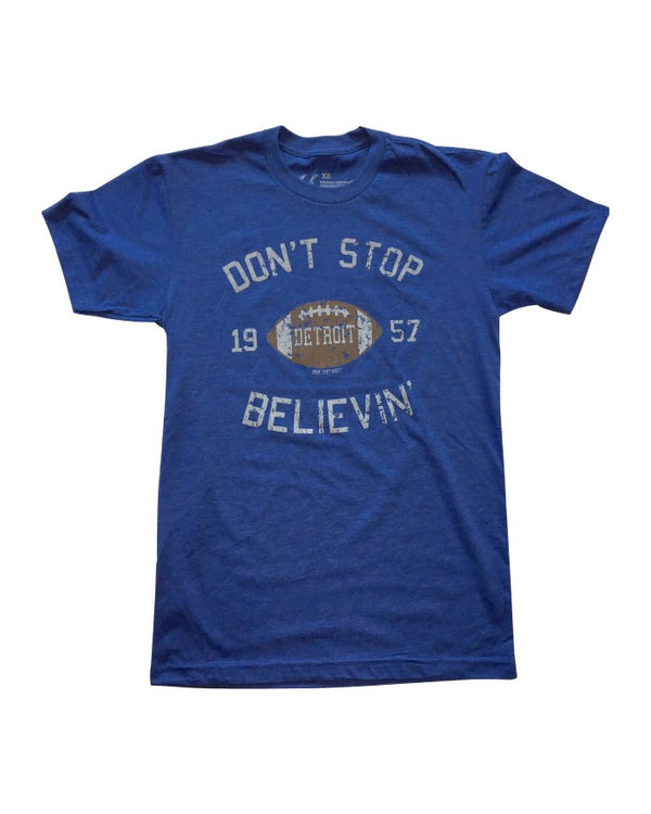 Ink Detroit Don't Stop Believing 1957 T-Shirt - Royal Blue
