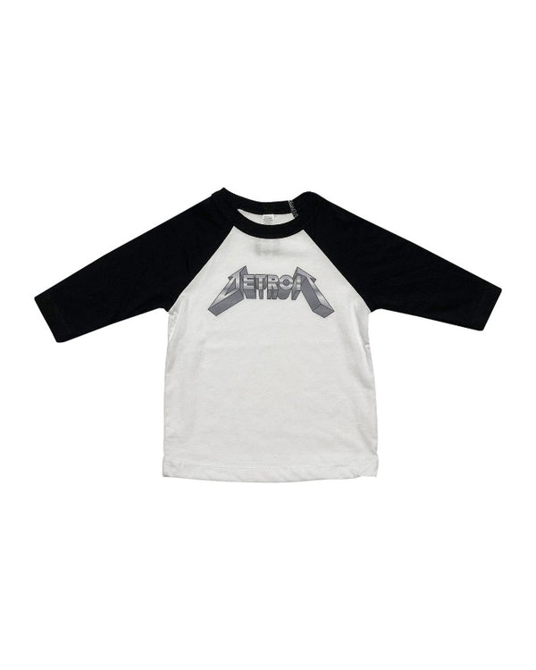 Ink Detroit Metal Toddler 3/4 Sleeve Baseball T-Shirt