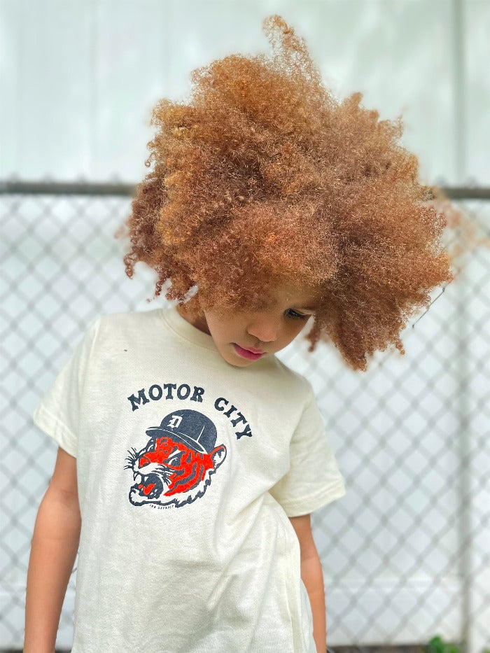 Ink Detroit Motor City Kitty Toddler T-Shirt - Natural
