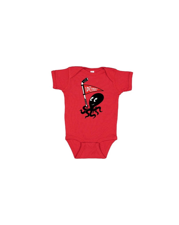 My Detroit Players baby onesie red