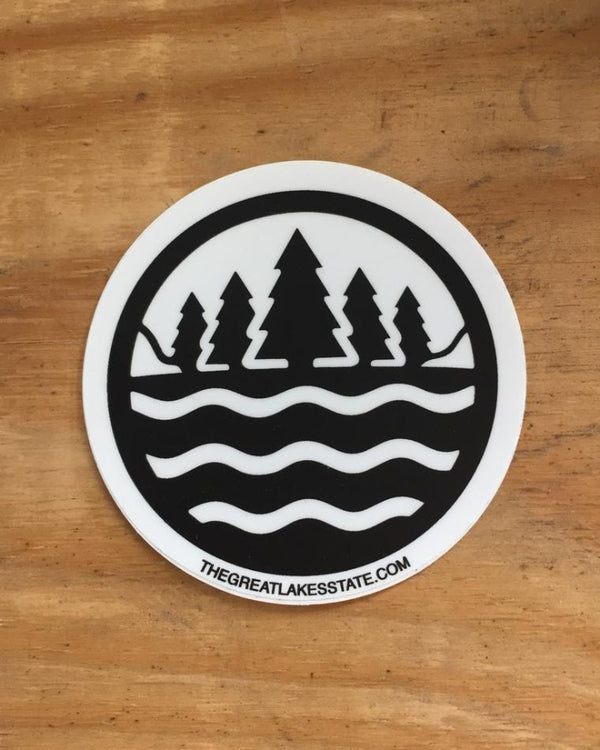 The Great Lakes State Logo Die Cut Vinyl Sticker