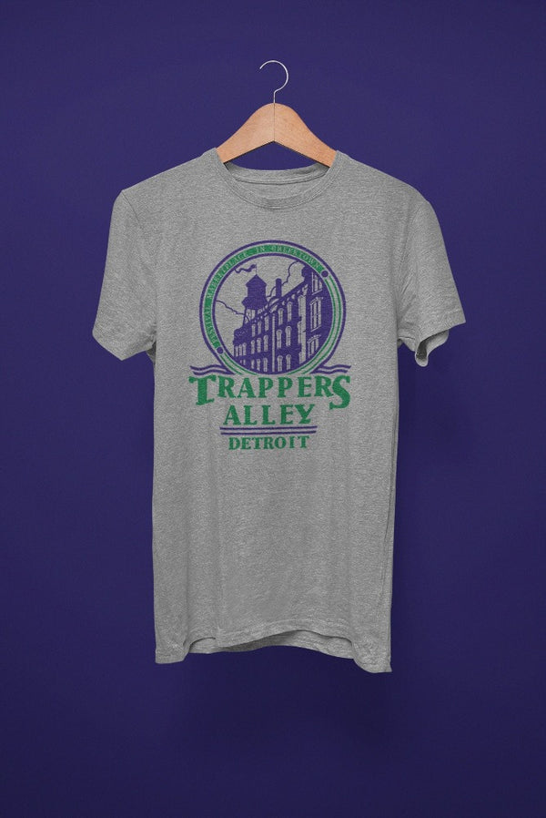 Ink Detroit Vintage Trappers Alley T-Shirt - Athletic Heather