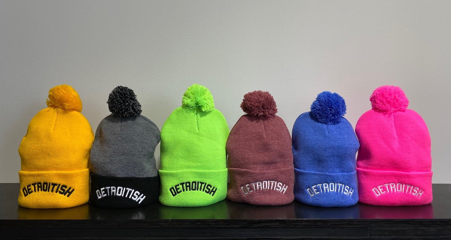 Pom Beanies - Ink Detroit