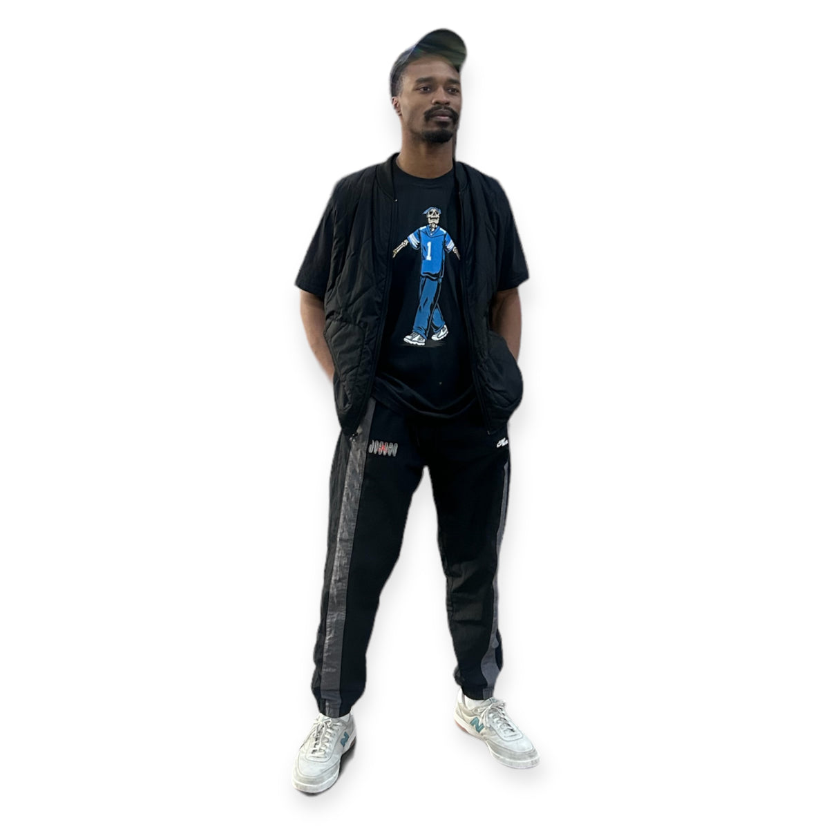 Ink Detroit - Tupac Back from the Dead - Lions Jersey - T-Shirt - Black - Ink Detroit