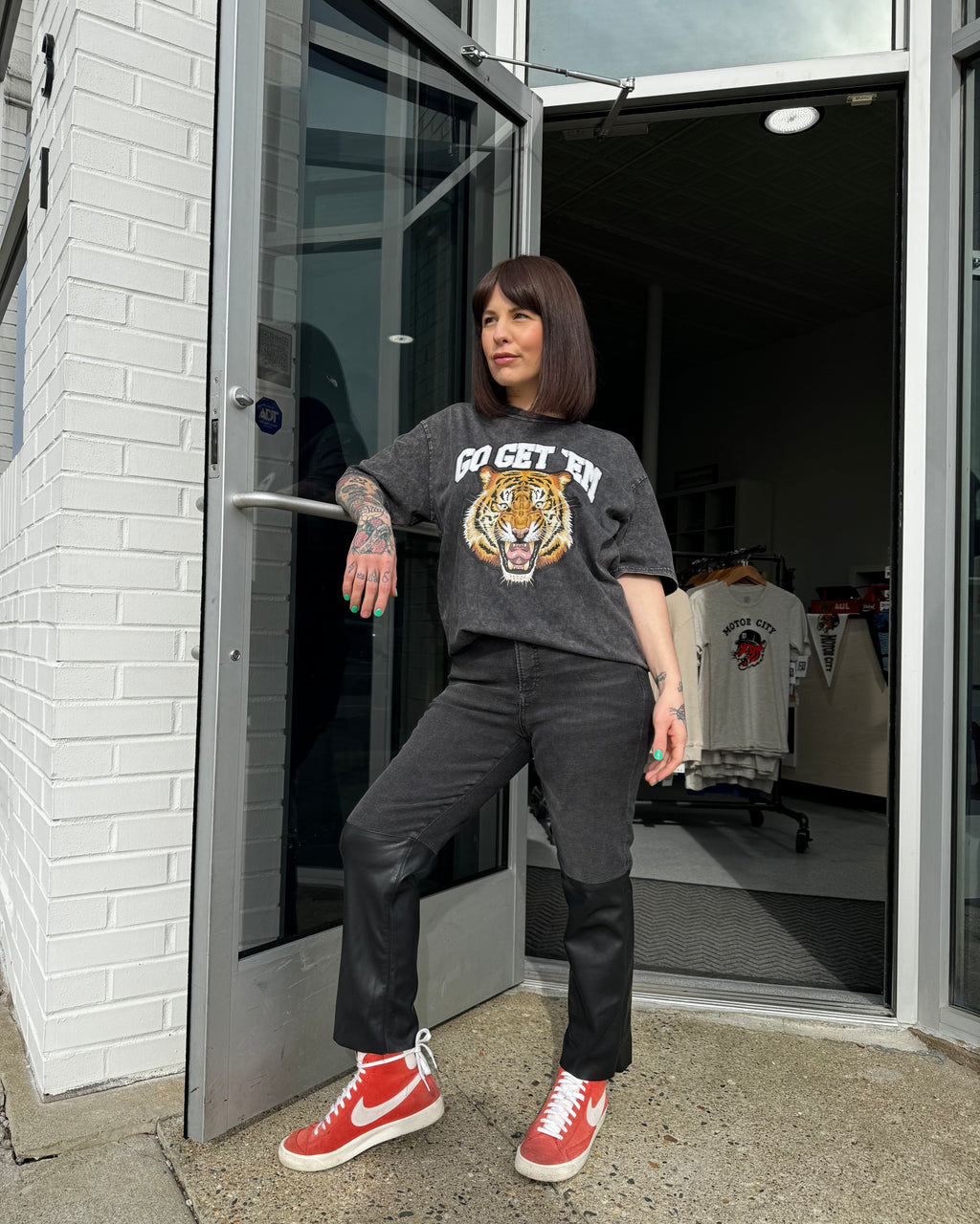 Ink Detroit - Go Get'em Mineral Wash T-Shirt - Black - Ink Detroit