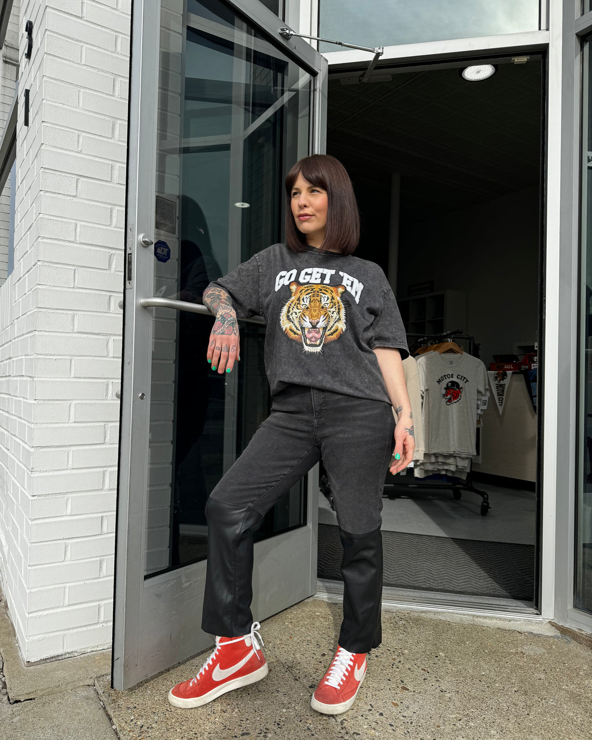 Ink Detroit - Go Get'em Mineral Wash T-Shirt - Black - Ink Detroit
