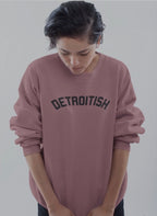 Ink Detroit Detroitish Crewneck Sweatshirt - Mauve - Ink Detroit