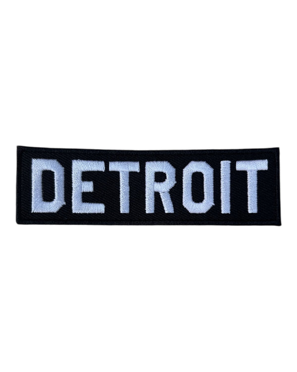 Ink Detroit Rectangle Iron on Patch