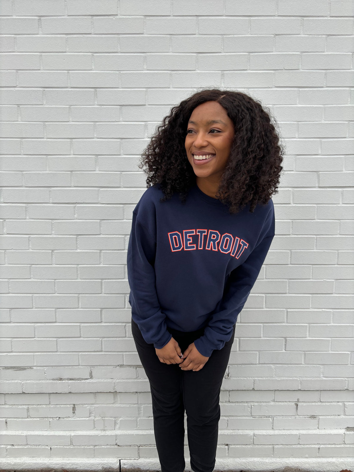 Ink Detroit - Classic Detroit Baseball Sweatshirt - Available in 3 Colors - Ink Detroit