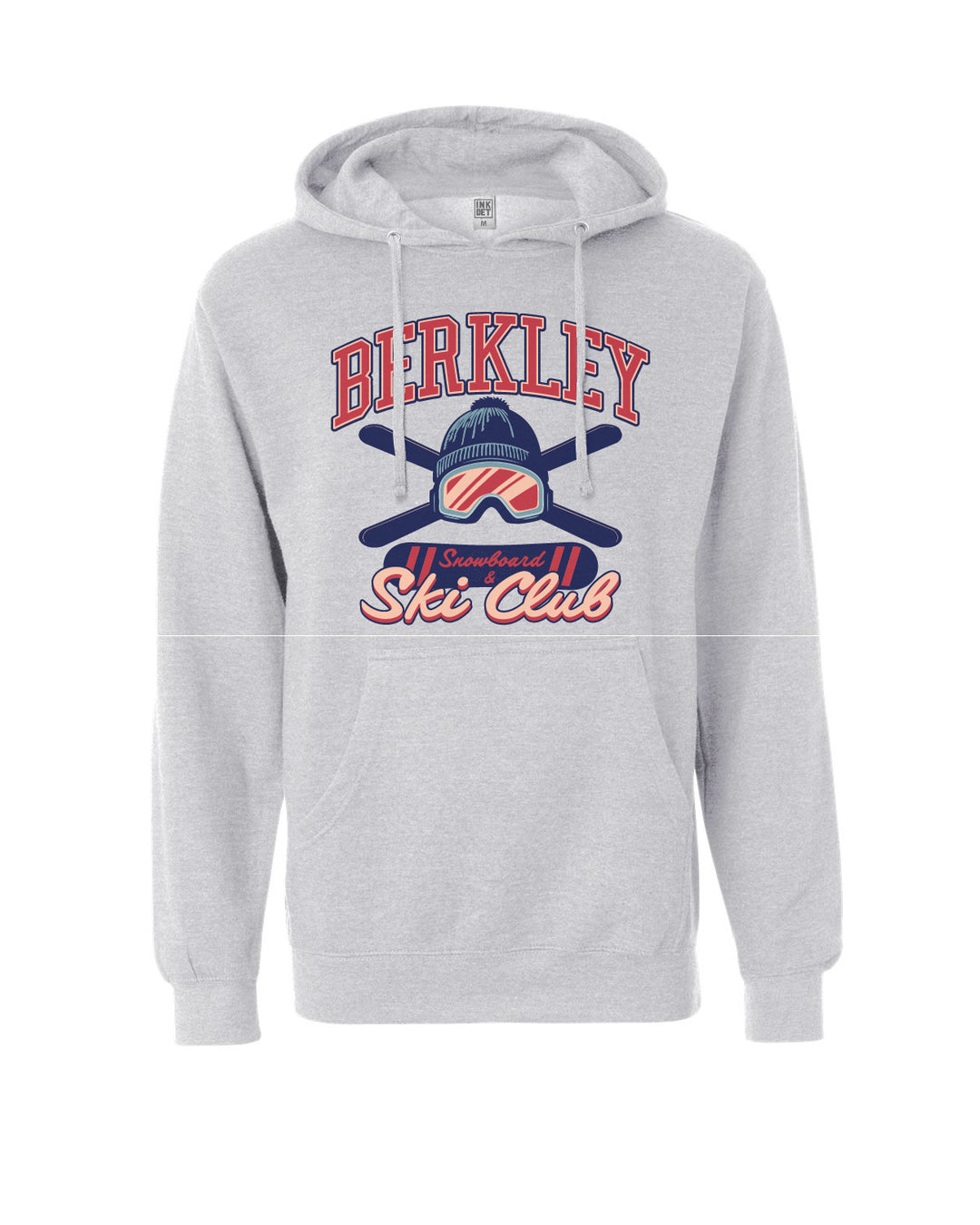 Berkley Snowboard & Ski Club - Adult Hoodie - Heather Grey