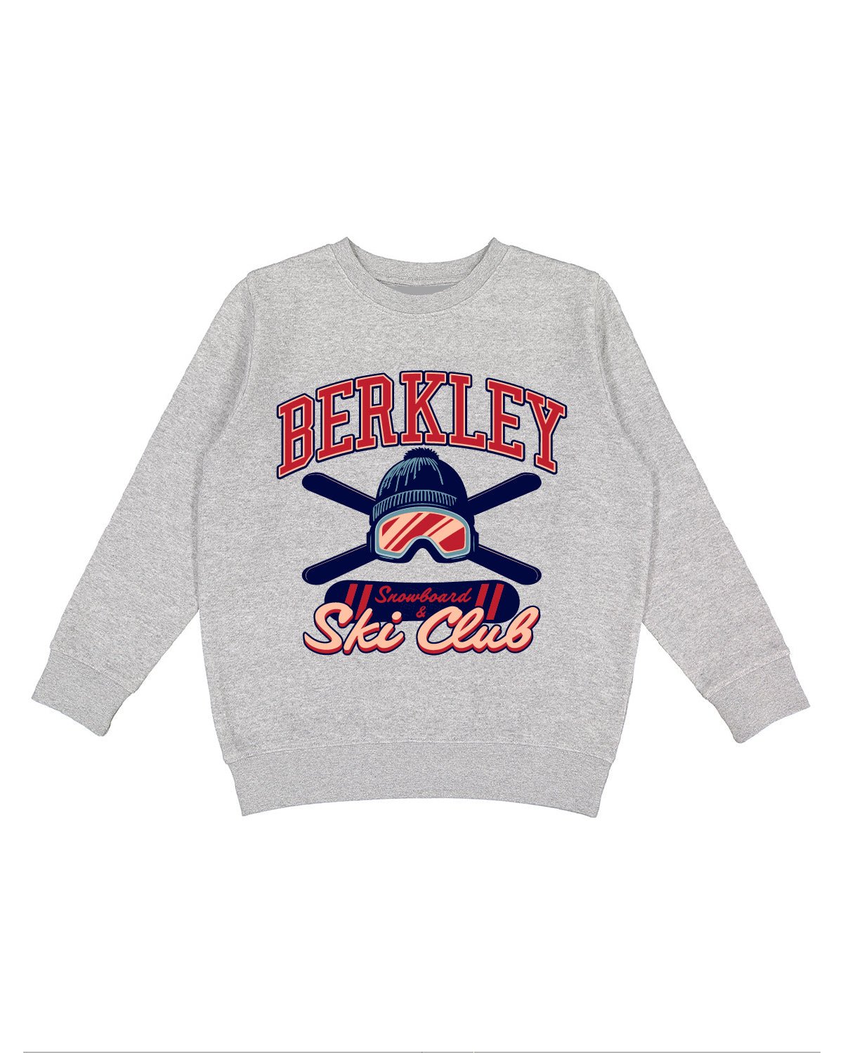Berkley Snowboard & Ski Club - Youth Crewneck Sweatshirt - Ink Detroit