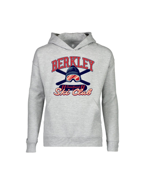 Berkley Snowboard & Ski Club - Youth Hoodie - Heather Grey - Ink Detroit