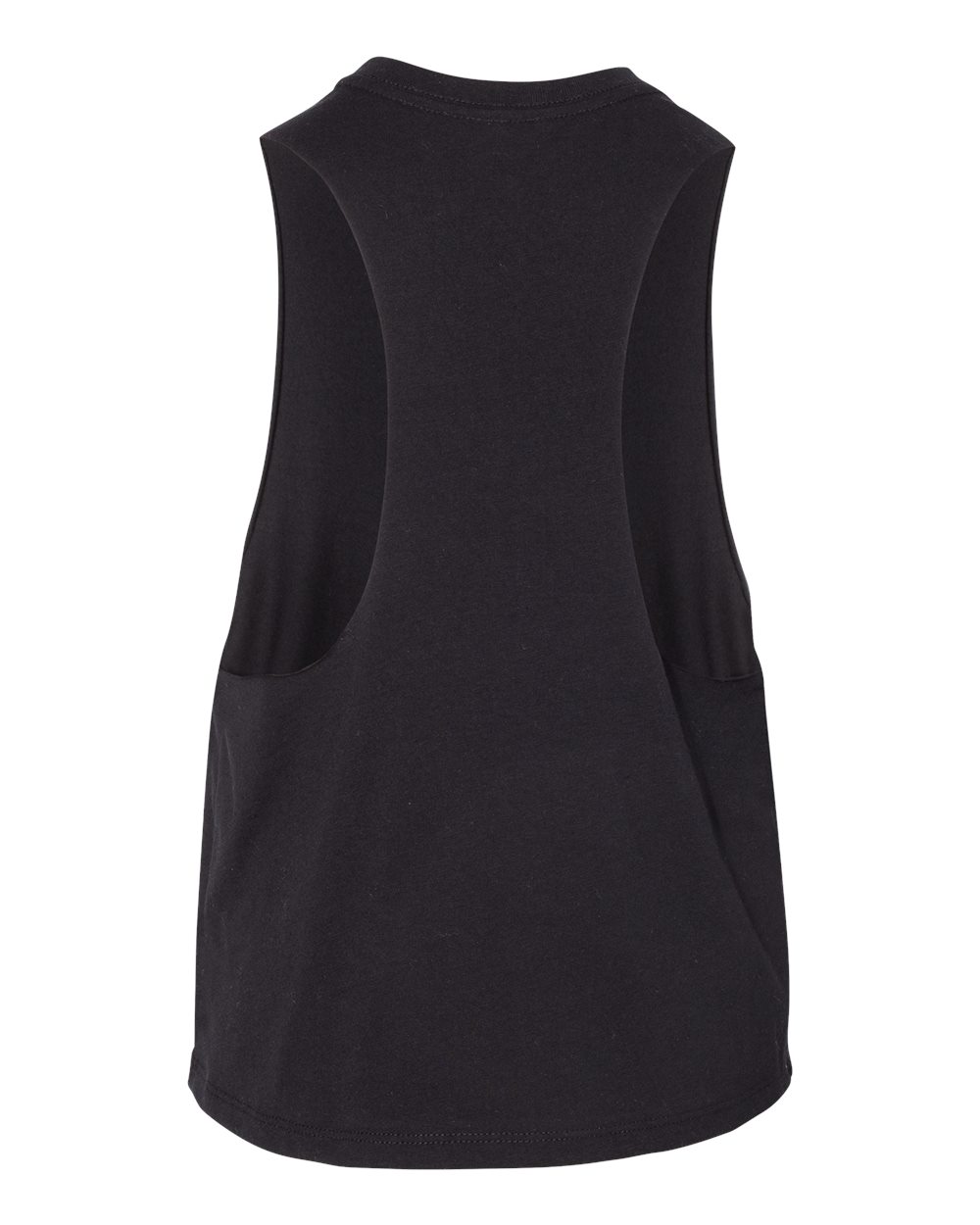 Ink Detroit Racerback Crop Tank Top - Black