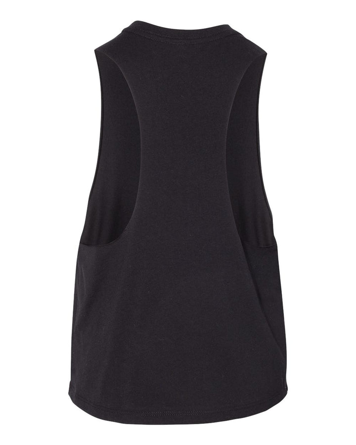 Ink Detroit Racerback Crop Tank Top - Black