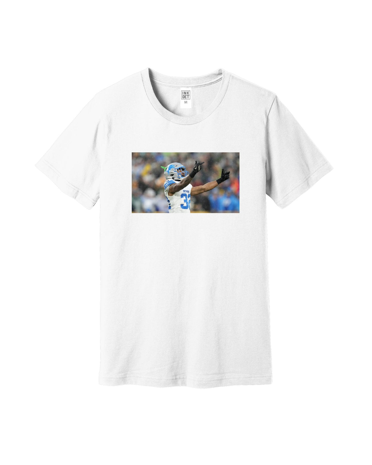 Ink Detroit - Branch flipping off packer fans T-Shirt - White - Ink Detroit