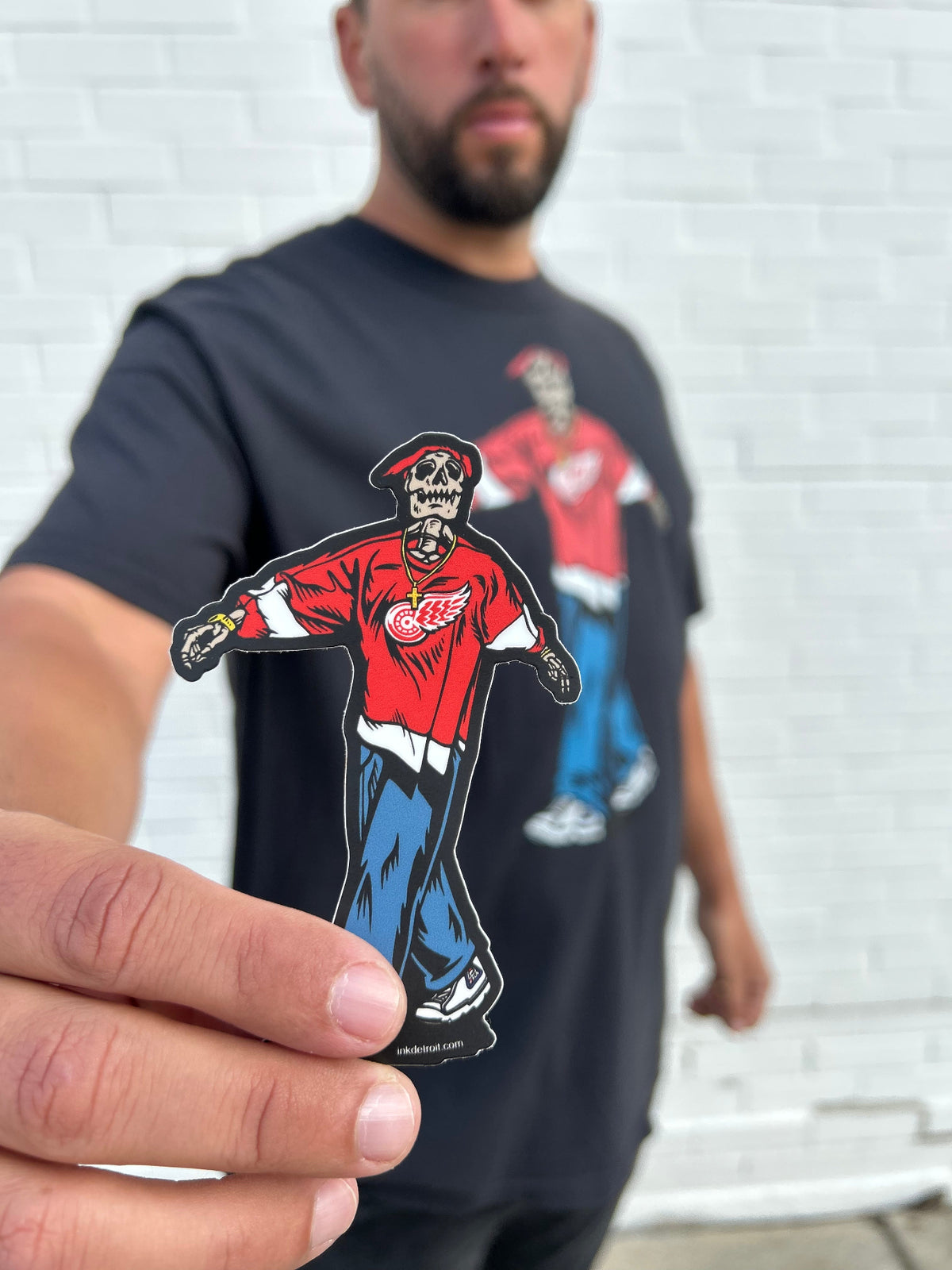 Ink Detroit - Tupac Wings Jersey Vinyl Sticker - Ink Detroit
