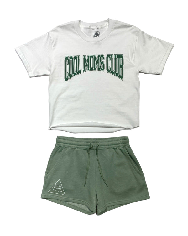 Cool Moms Club - Jogger shorts - Sage