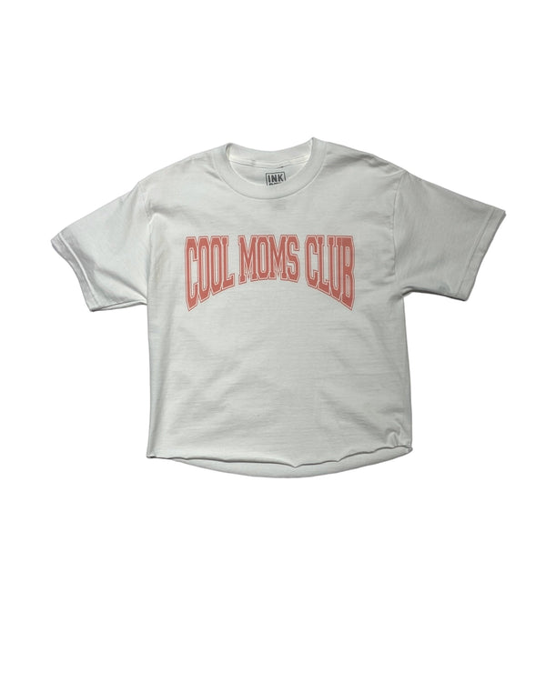 Cool Moms Club - Varsity print kinda crop T-Shirt