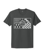 City of Detroit Flag (Solid white print) T-Shirts - Ink Detroit