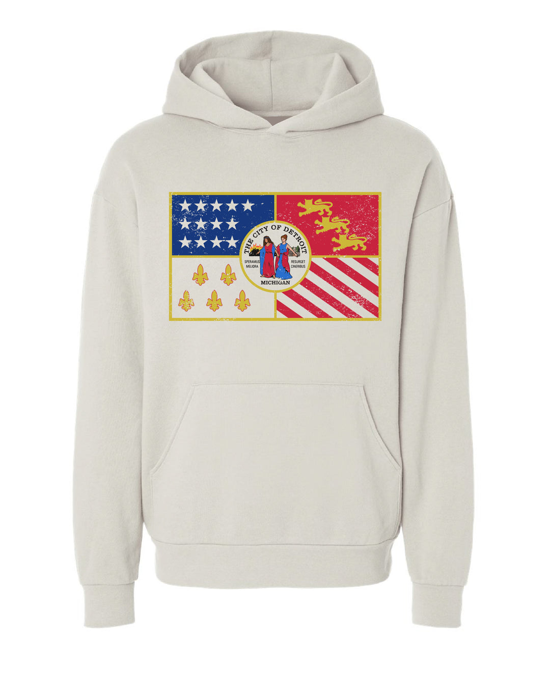 THE CITY OF DETROIT FLAG HOODIE 