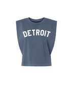 Detroit Women's Heavyweight Muscle T-Shirts - Ink Detroit