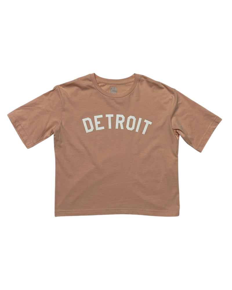 Ink Detroit - Classic Detroit Women's Boxy Tee - Navy