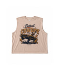 Detroit Cowboy Women's Muscle T-Shirt - Ink Detroit