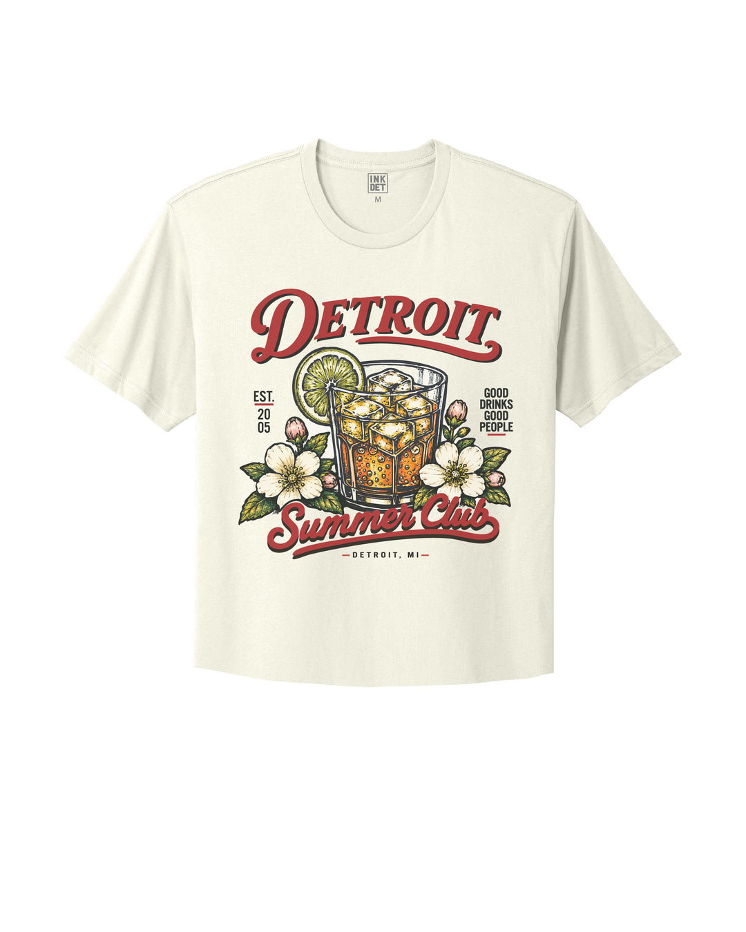 Detroit Summer Club Kinda Crop T-Shirt