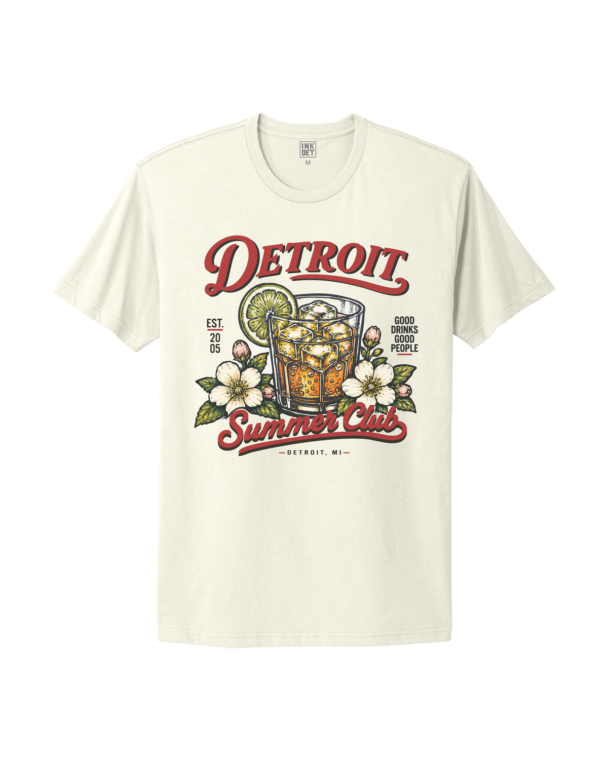 Detroit Summer Club T-Shirt - Ink Detroit