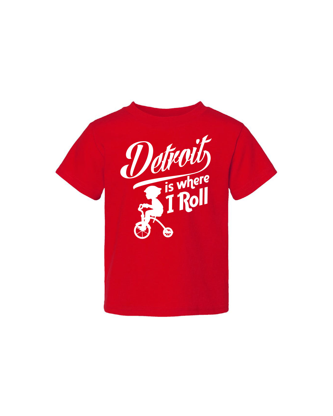 Ink Detroit Is Where I Roll Toddler T-Shirt - Red - Ink Detroit