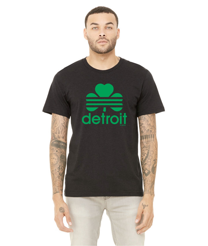 Ink Detroit - Retro Cloverleaf Unisex T-Shirt - Black