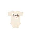 Detroit Apple Blossom Baby Onesie - Ink Detroit