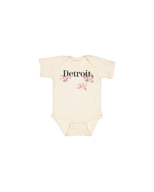 Detroit Apple Blossom Baby Onesie - Ink Detroit