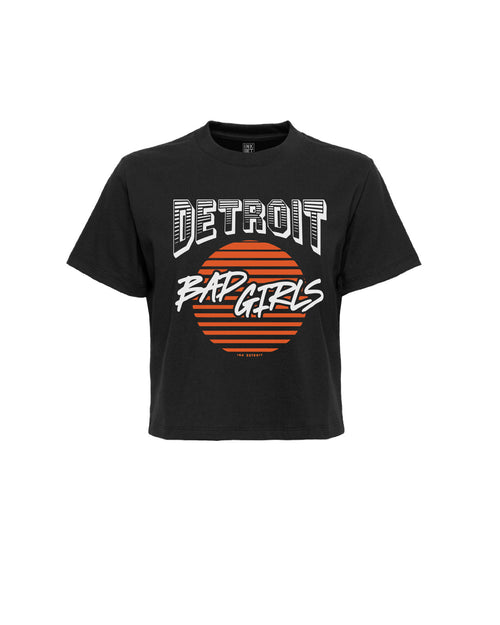 Detroit Bad Girls Women's Crop T-Shirt - Ink Detroit