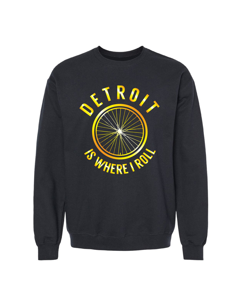 Ink Detroit Is Where I Roll Sweatshirt - Black