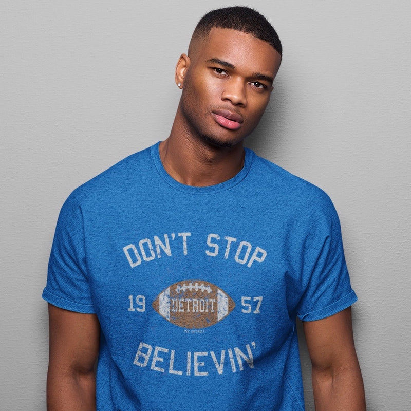 Ink Detroit Don't Stop Believin’ 1957 T-Shirt - Royal Blue