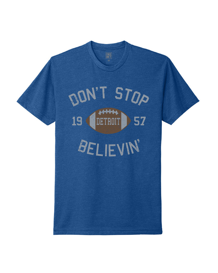 Ink Detroit Don't Stop Believin’ 1957 T-Shirt - Royal Blue - Ink Detroit