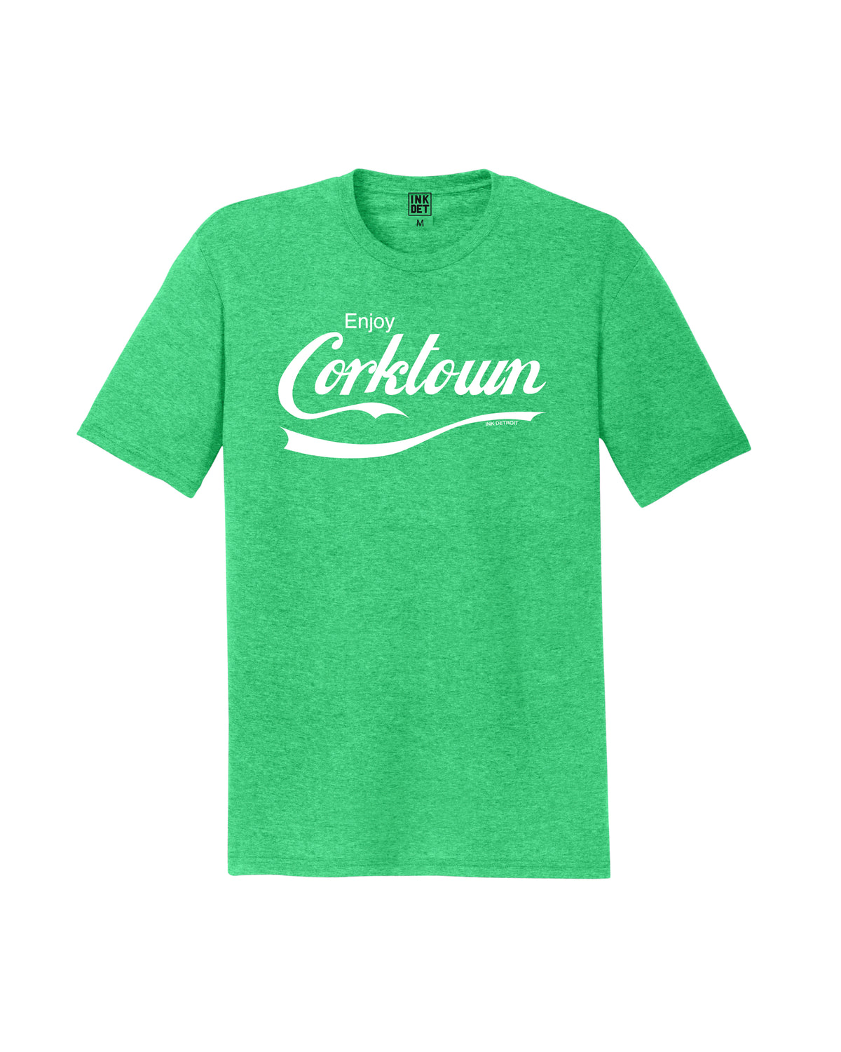 Ink Detroit - Enjoy Corktown Tri-Blend - T-Shirt - Green - Ink Detroit