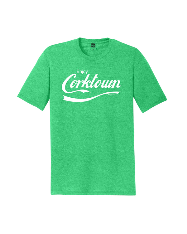 Ink Detroit - Enjoy Corktown Tri-Blend - T-Shirt - Green