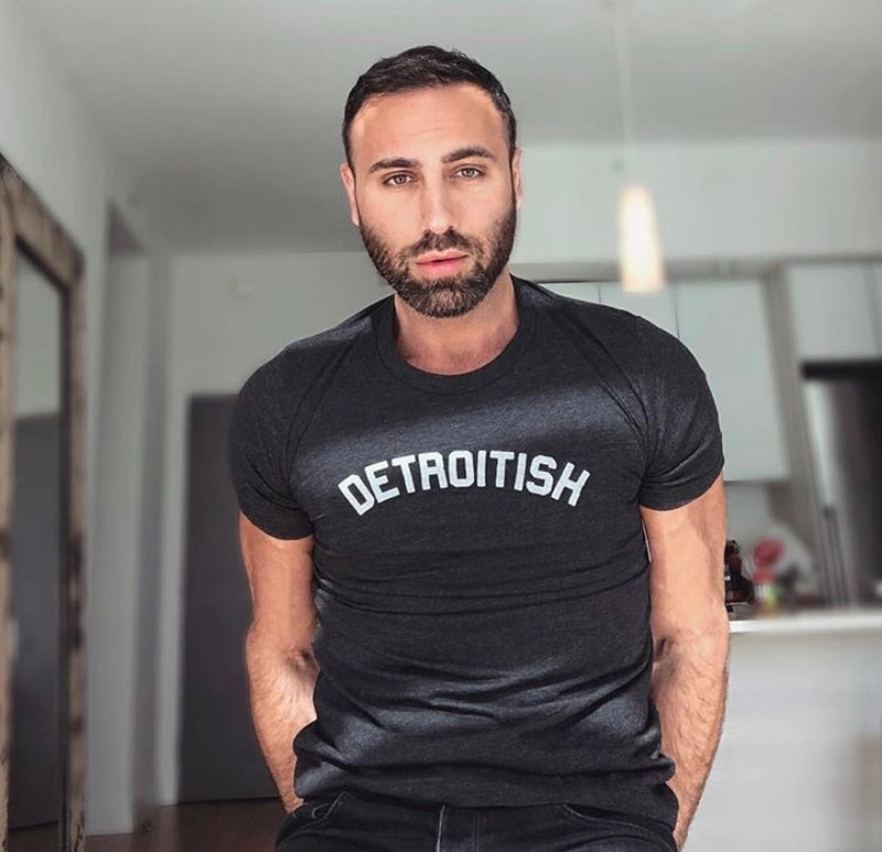 Ink Detroit Detroitish Tri Blend T-Shirt - Charcoal Black