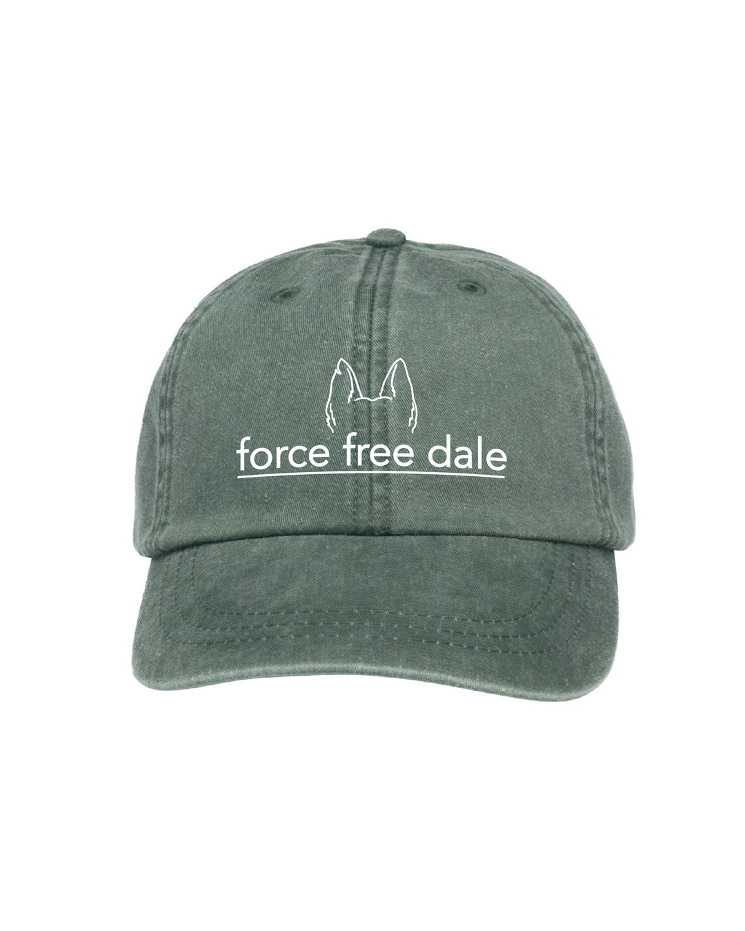 Force Free Dale Pigment Dyed Dad Hat - Forest Green